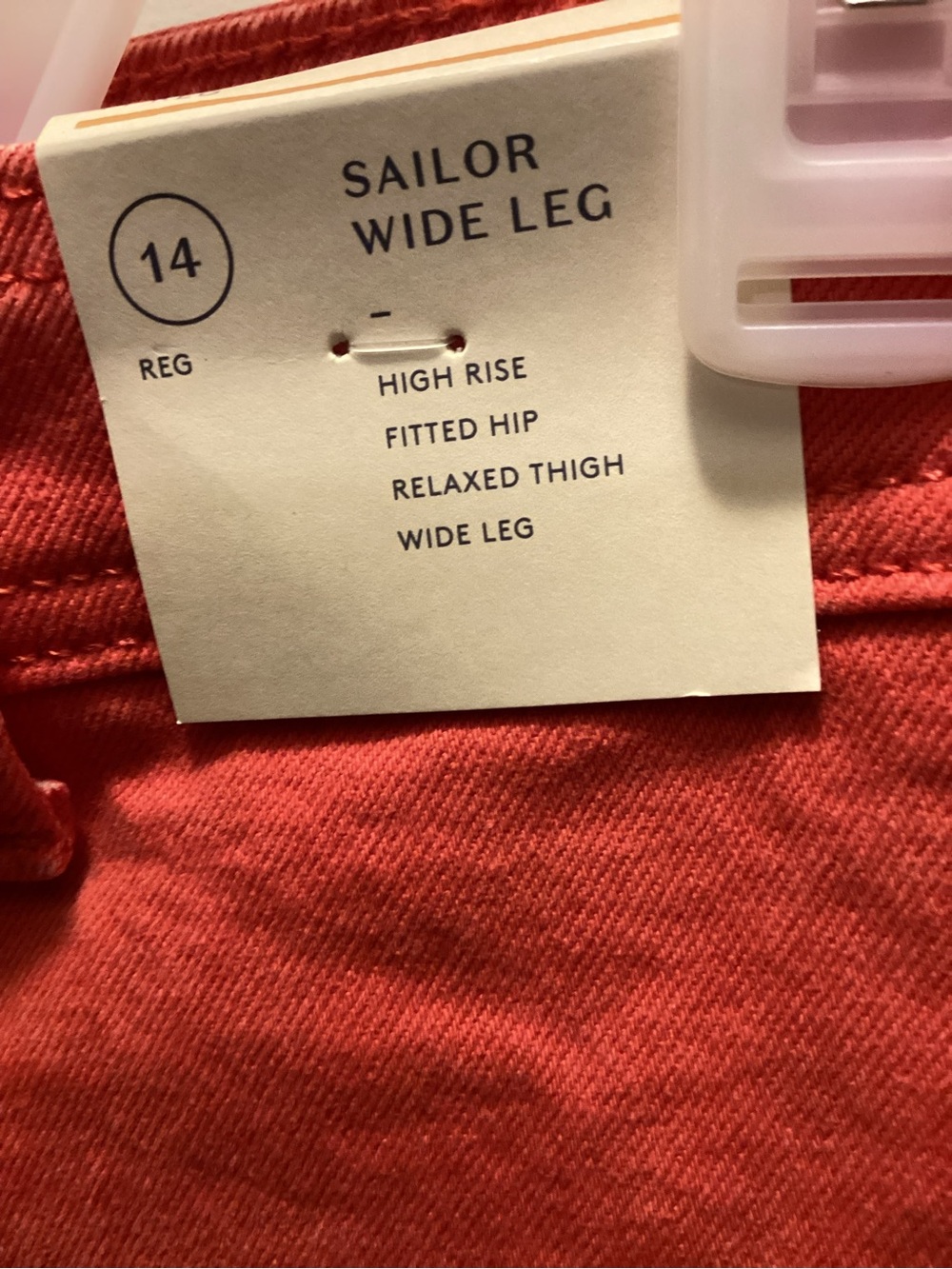 Universal Thread Sailor Wide-Leg Pants size 14 red but look deep orange - Picture 9 of 10